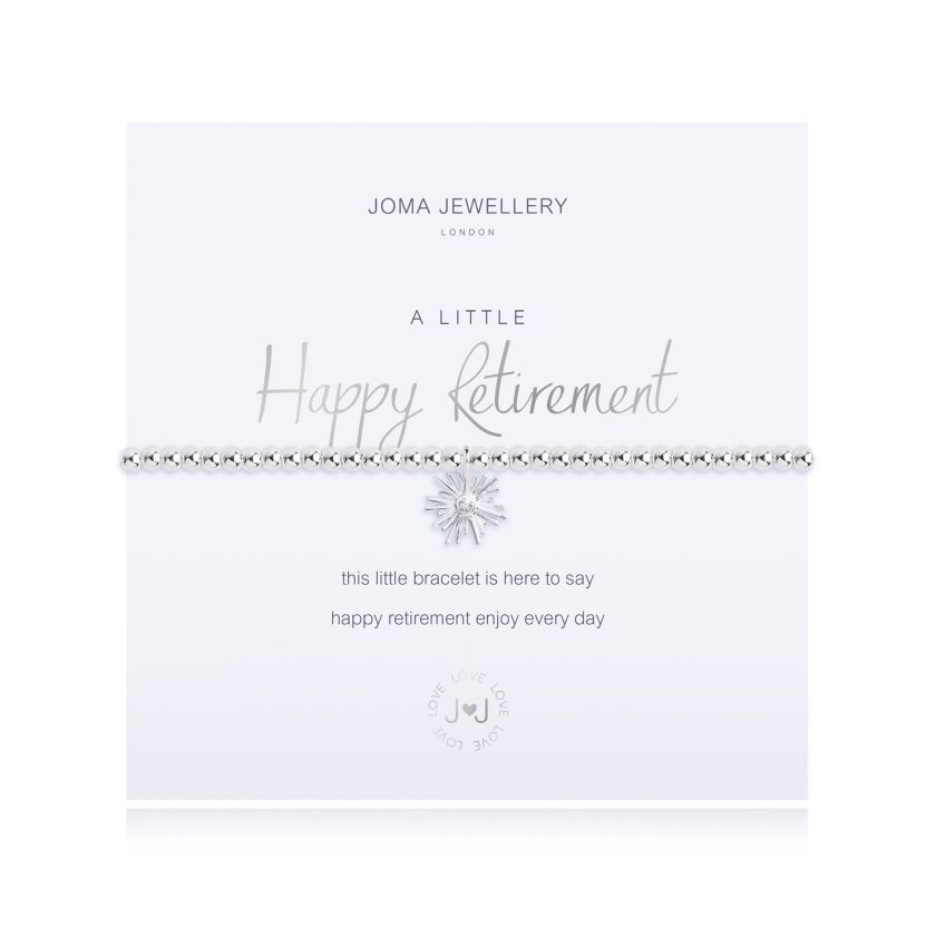 Joma Jewellery Happy Retirement Bracelet Noah Home and Gifts