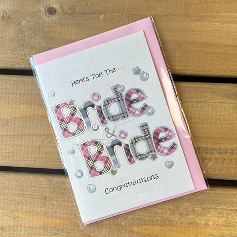 Scottish Wedding Card - Bride and Bride