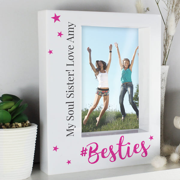 Personalised Gifts - Besties 5 x 7 Box Photo Frame