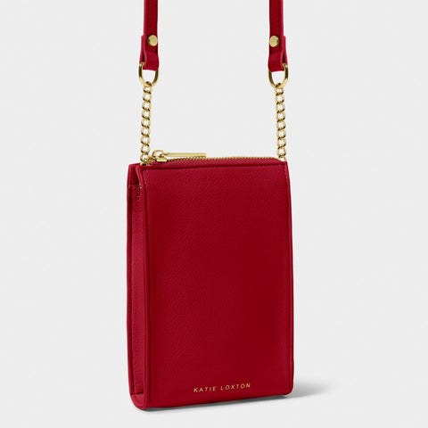 Katie Loxton Red Slim Crossbody Bag